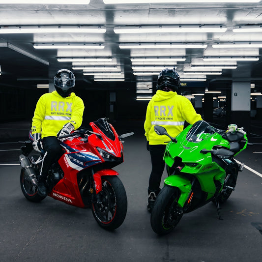 RRX "Liquid" Stealth Hoodie — Fluorescent Yellow-Green